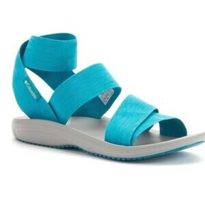 COLUMBIA | Barraca Strap Sandals Turquoise Blue Gray | Women’s Size 6